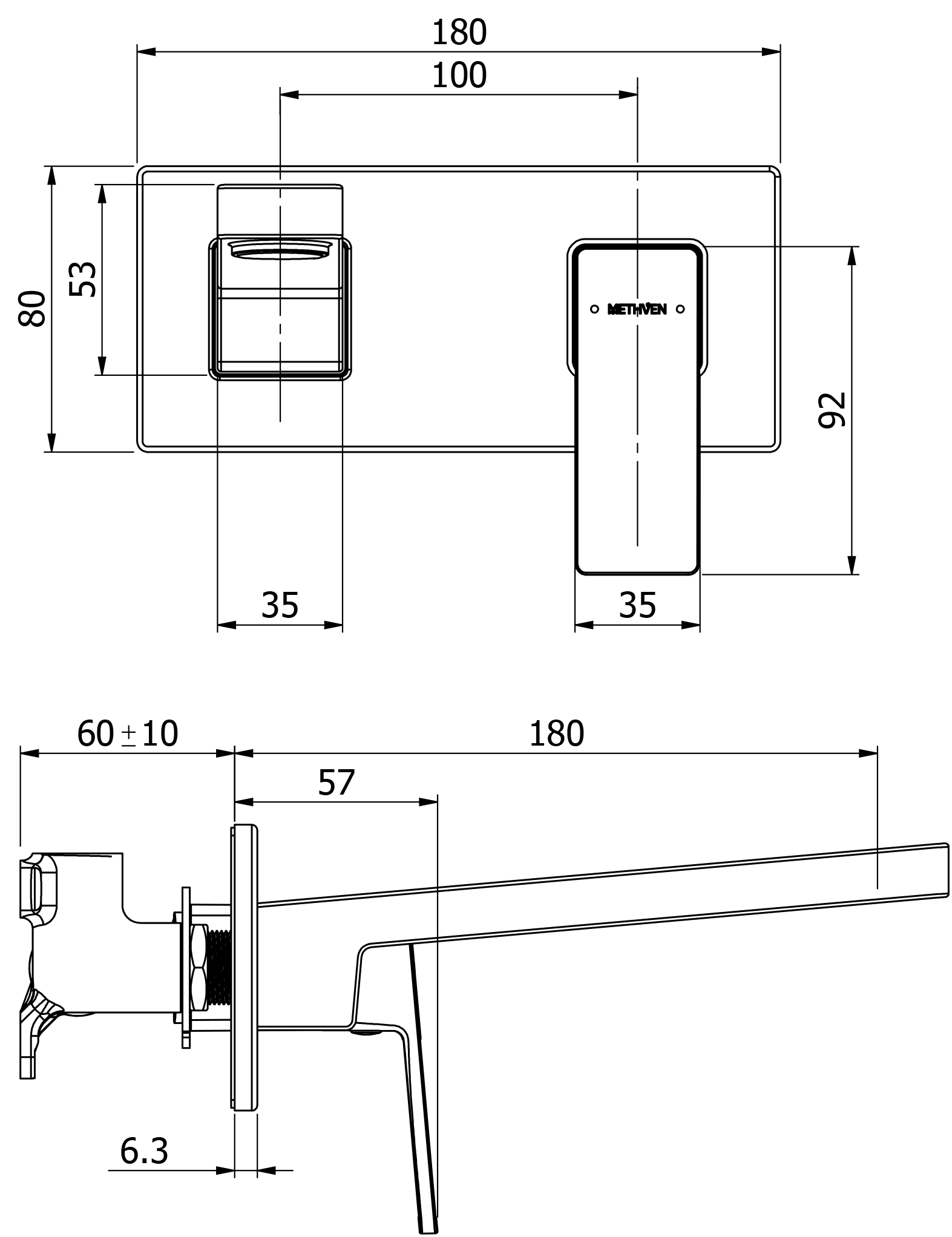 blaze-wall-mounted-single-lever-mixer-technical-drawing