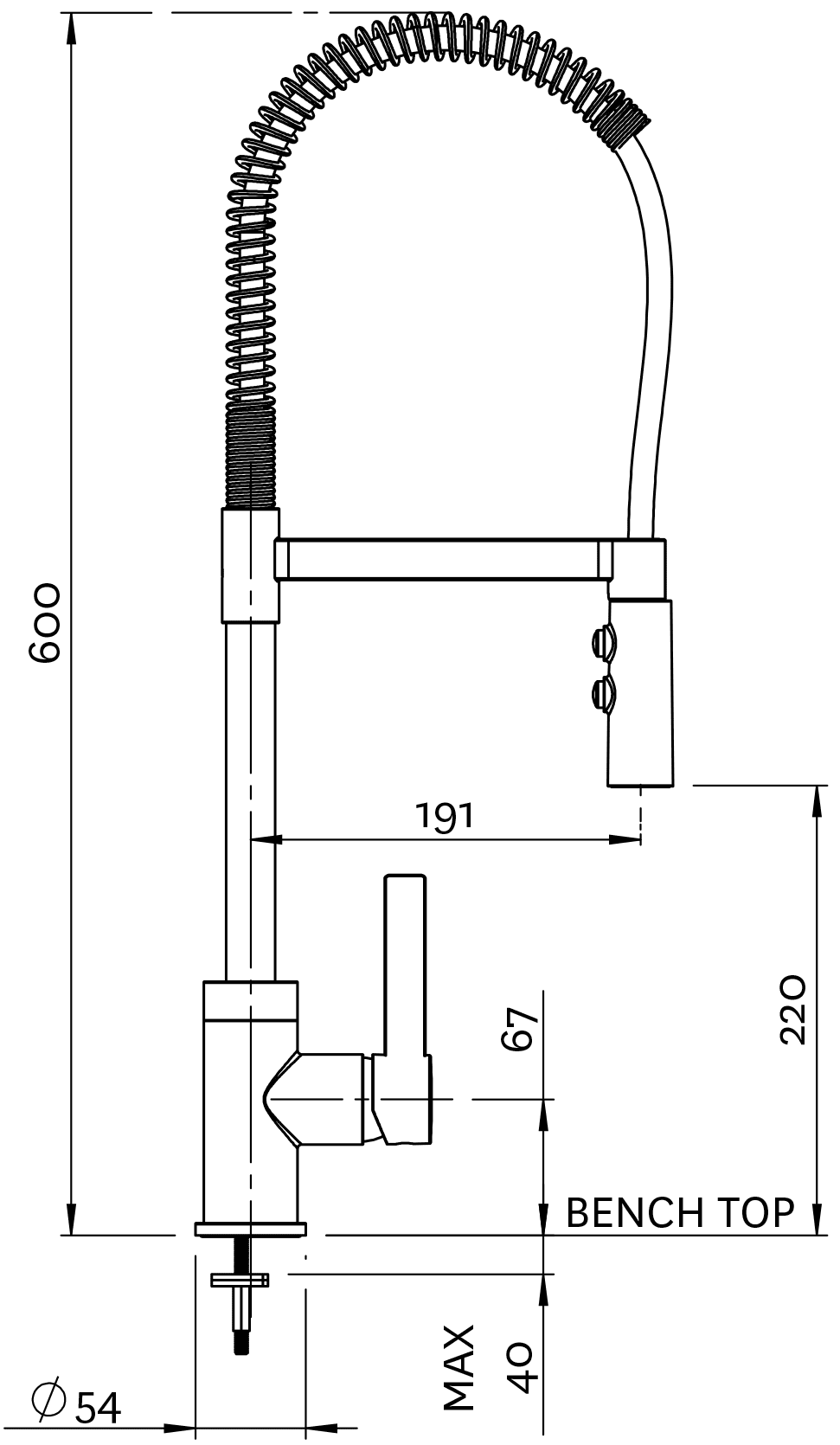 gaston-spring-pull-down-twin-function-sink-mixer-technical-drawing